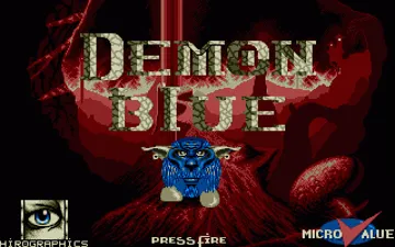 Demon Blue screen shot title